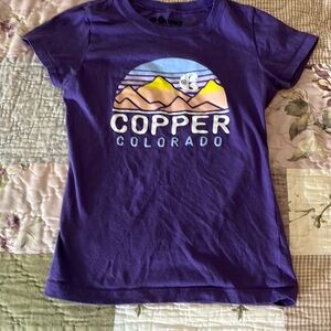Copper mountain purple tee shirt